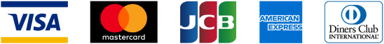 VISA MasterCard JCB AMEX Diners